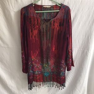 Made in India Fringed Tunic